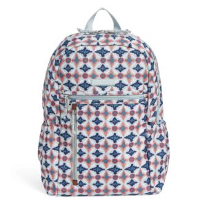 vera bradley women's lighten up study hall backpack, water geo, one size