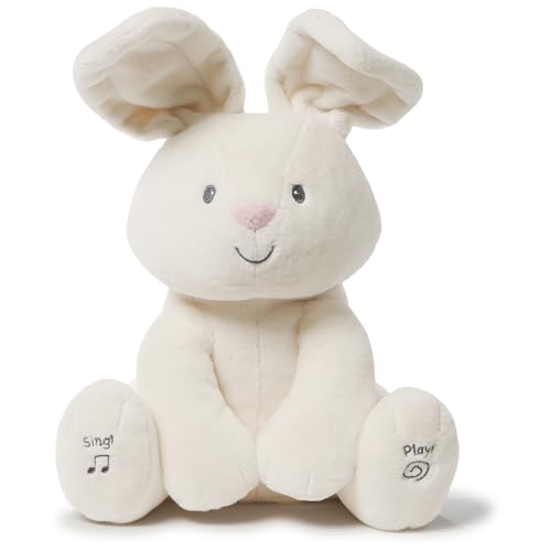 GUND Baby Flora The Bunny Animated Plush, Singing Stuffed Animal Toy for Ages 0 and Up, Cream, 12" (Styles May Vary)