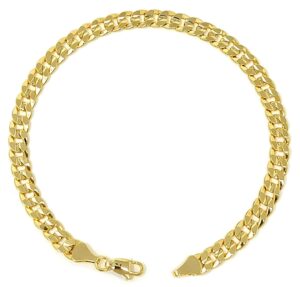 fashion 21 anklet for women electro gold plated ankle bracelet - made in korea (6mm 10" concave cuban anklet)