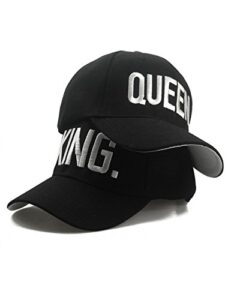 king queen hats matching snapbacks hip hop hats couples snapback caps adjustable black