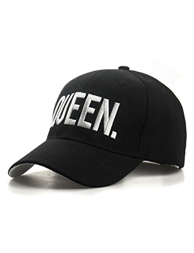 King Queen Hats Matching Snapbacks Hip Hop Hats Couples Snapback Caps Adjustable Black