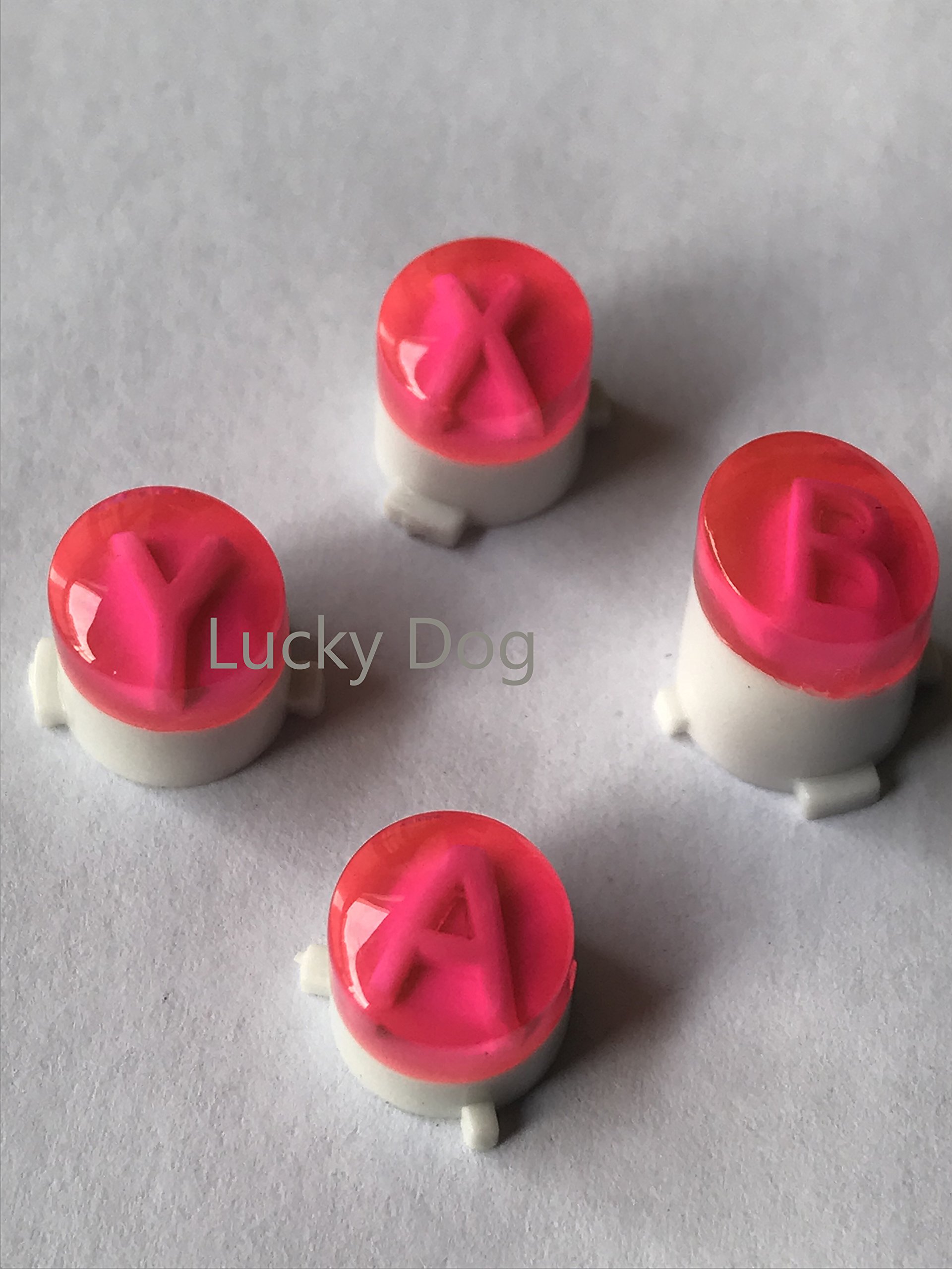 Pink Bullet Buttons ABXY Mod Kit Joystick for Xbox One Xbox One Slim Elite Controller