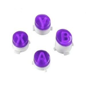 Purple Bullet Buttons ABXY Mod Kit Joystick for Xbox One Xbox One Slim Elite Controller