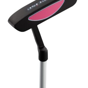 Remarkable Girls Right Handed Pink Junior Golf Club Set for Age 3 to 5 (Height 3' to 3'8") Set Includes: Driver (15"), Hybrid Wood (25*), 7 Iron, Putter, Bonus Stand Bag & 2 Headcovers