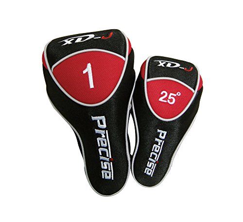 Remarkable Right Handed Junior Golf Club Set for Age 6 to 8 (Height 3'8" to 4'4") Set Includes: Driver (15"), Hybrid Wood (25*), 7, 9 Iron, Putter, Bonus Stand Bag & 2 Headcovers