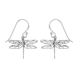 boma jewelry sterling silver dragonfly dangle earrings