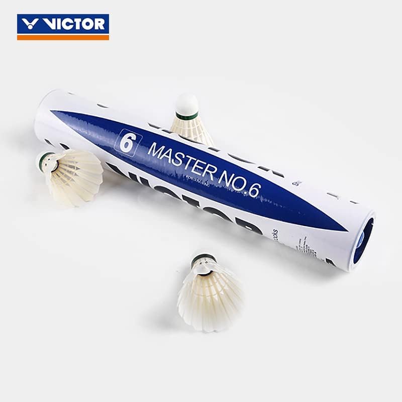 Victor Master No.6 Badminton Shuttlecock Birdy 12-Pack (Speed-77)