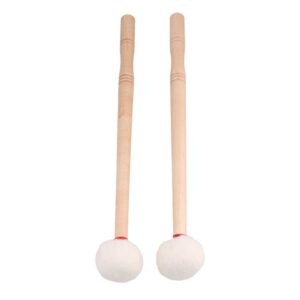 lovermusic length 33.5cm timpani stick felt mallet with wood handle drum accessories pack of 2