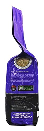 World's Best Cat Litter Cat Lavender Scented Multiple Cat Clumping Formula, 7-Pound Bag