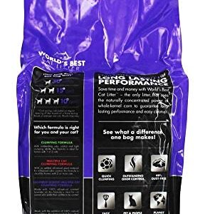 World's Best Cat Litter Cat Lavender Scented Multiple Cat Clumping Formula, 7-Pound Bag