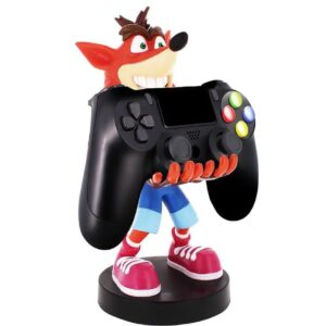 Exquisite Gaming: Crash Bandicoot Trilogy - Original Mobile Phone & Gaming Controller Holder, Device Stand, Cable Guys, Licensed Figure