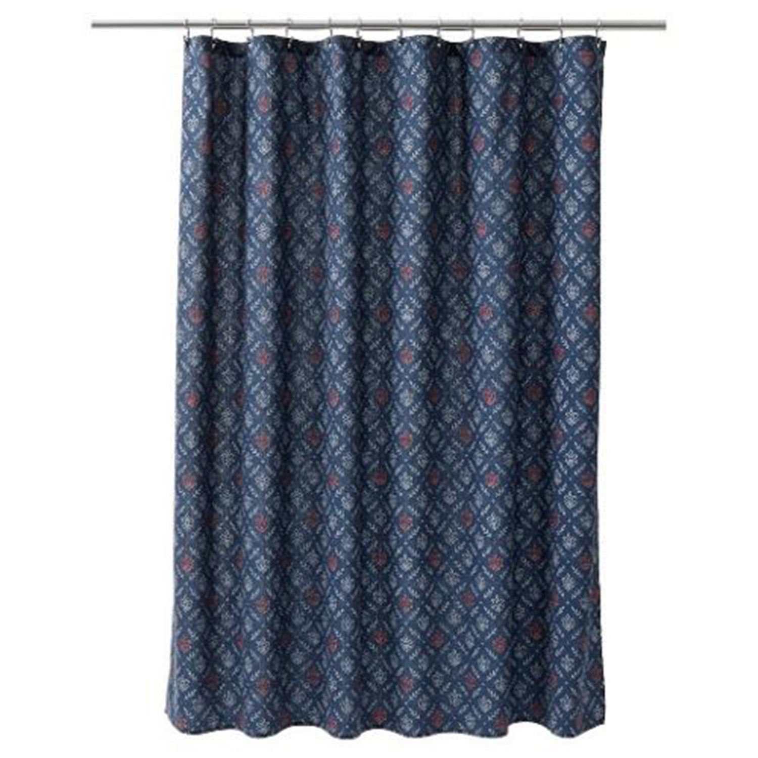 Threshold Paisley Shower Curtain - Indigo - Size:72"x72"