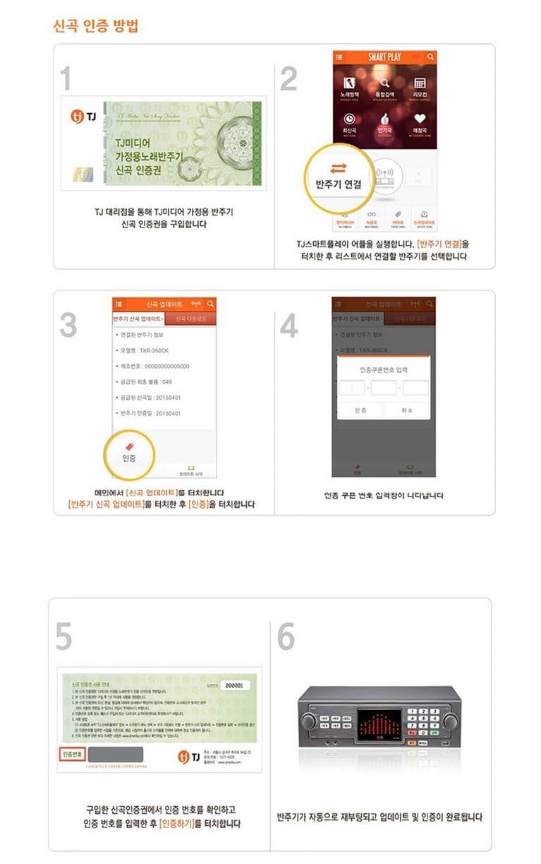 TJ Media Taijin Karaoke Certification Card for New Songs TKR-365HK 355HK 360CK **The Card Will be Sent in Real Item, Not via Message Update- ONLY Android