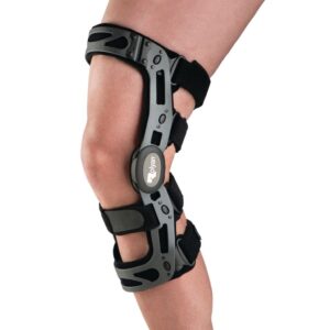 rolyan 48451 acl open knee brace for acl reconstructions, left, medium, ligament damage, and knee pain reduction