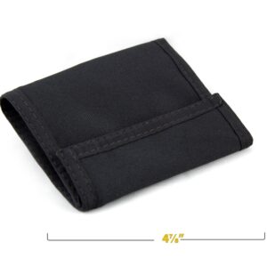 Rainbow of California RFID Protection Original Nylon Bifold Wallet. USA Made (Black)