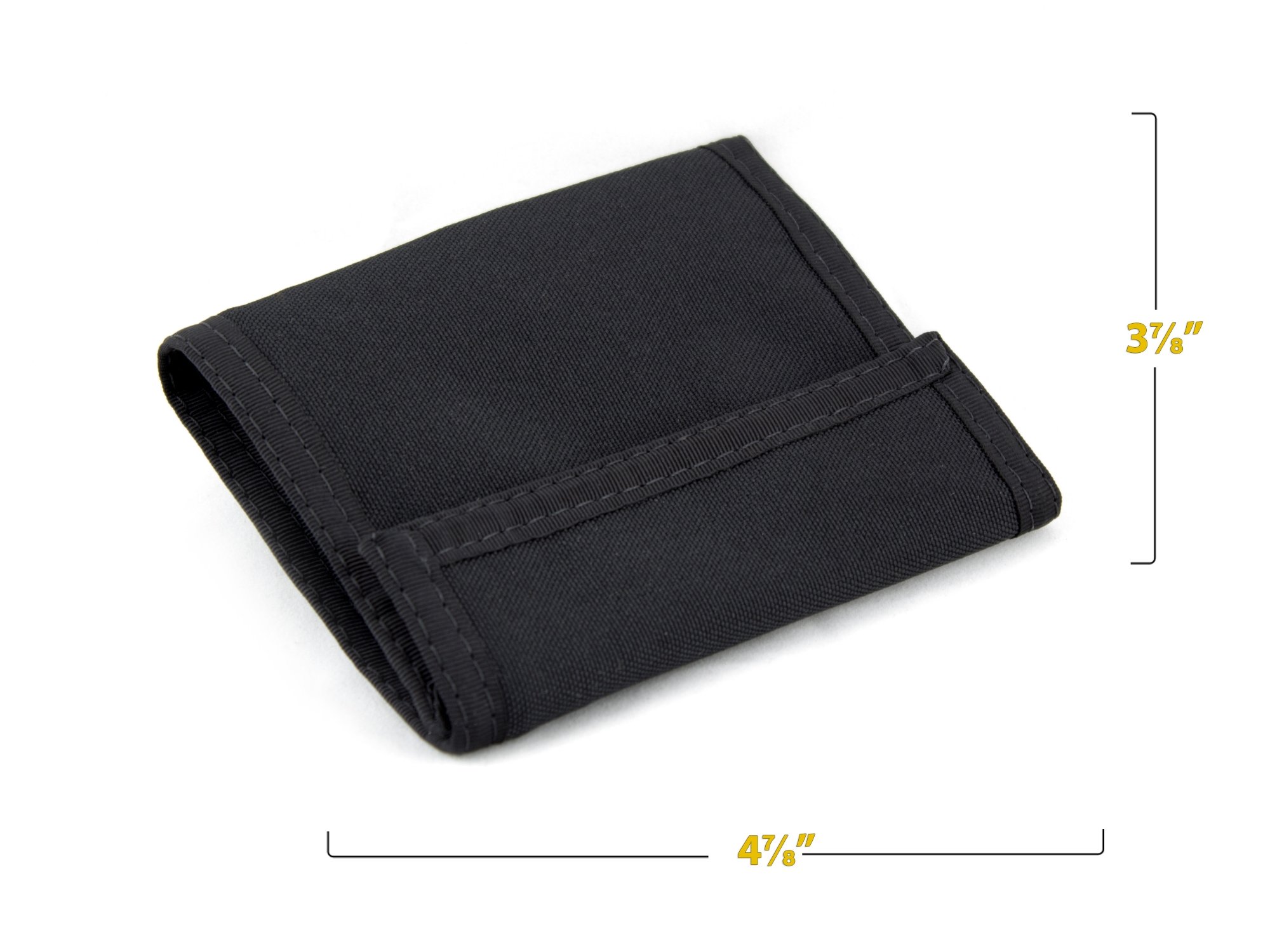 Rainbow of California RFID Protection Original Nylon Bifold Wallet. USA Made (Black)