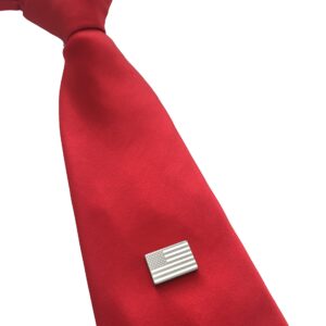 Tie Mags, The American Flag, Magnetic Tie Clip, Lapel Pin, Made In The USA