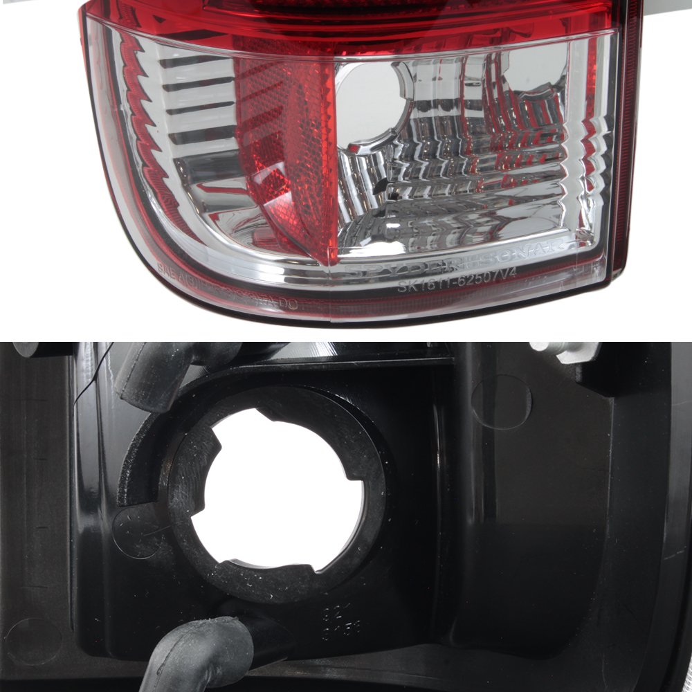 AKKON - For 1997-2003 Ford F150 | 99-07 F250 F350 F450 F550 SuperDuty LED Tube Red Tail Lights Brake Lamps LH+RH Pair