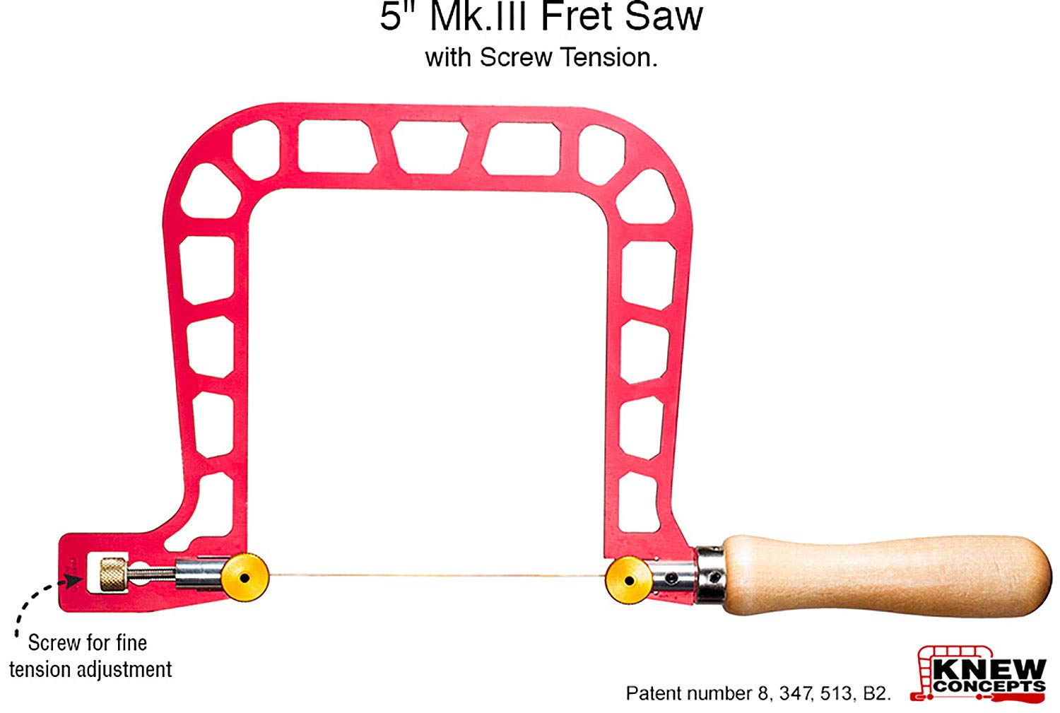 Knew Concepts 5" Woodworker Fret Saw with Screw Tension