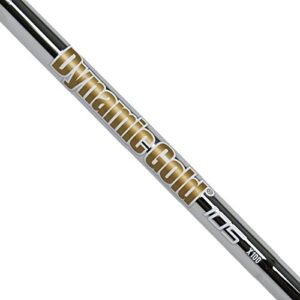 true temper dynamic gold 105 iron steel shaft set (choose flex and quantity) - .355" tapered tip (4-pw set (7 shafts), stiff)