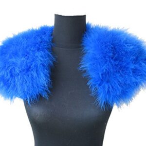 Real Ostrich Feather Bridal Shawl Cape Fluffy Wedding Party Only Fit Less Than 40cm Shoulder Width