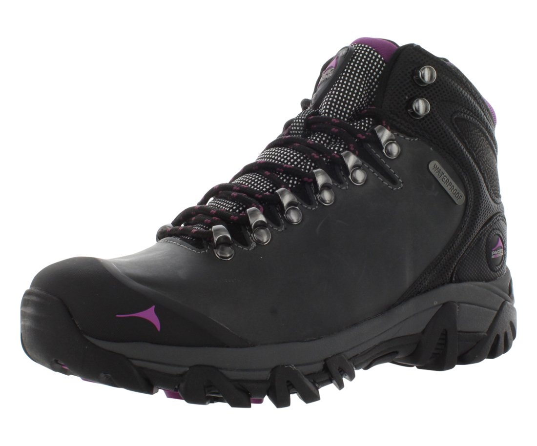 Pacific Mountain Women's Hiking Boots, Asphalt/Violet, 9.5