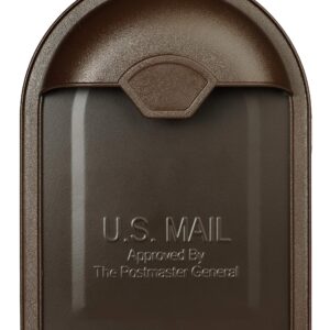 Architectural Mailboxes 8830RZ-10 Winston Post Mount Mailbox, Rubbed Bronze