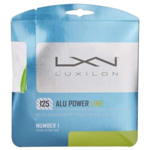 Luxilon ALU Power 125 Tennis String - Set, Lime Green