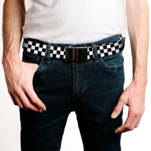 Buckle-Down mens Buckle-down Web Checkered 1.25" Belt, Multicolor, 1.25 Wide - Fits up to 42 Pant Size US