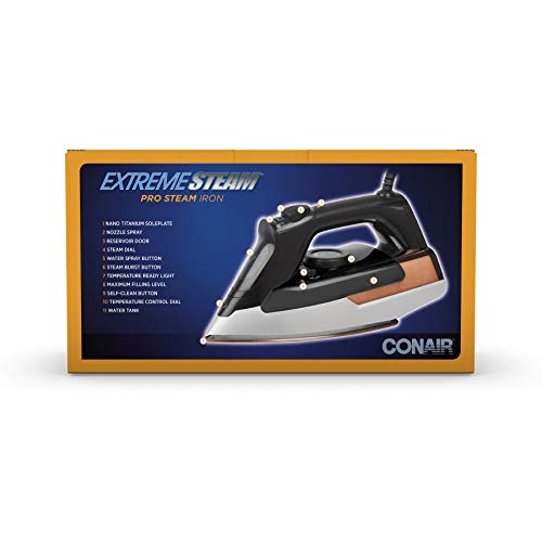 Conair ExtremeSteam 1875 Watt Pro Steam Iron