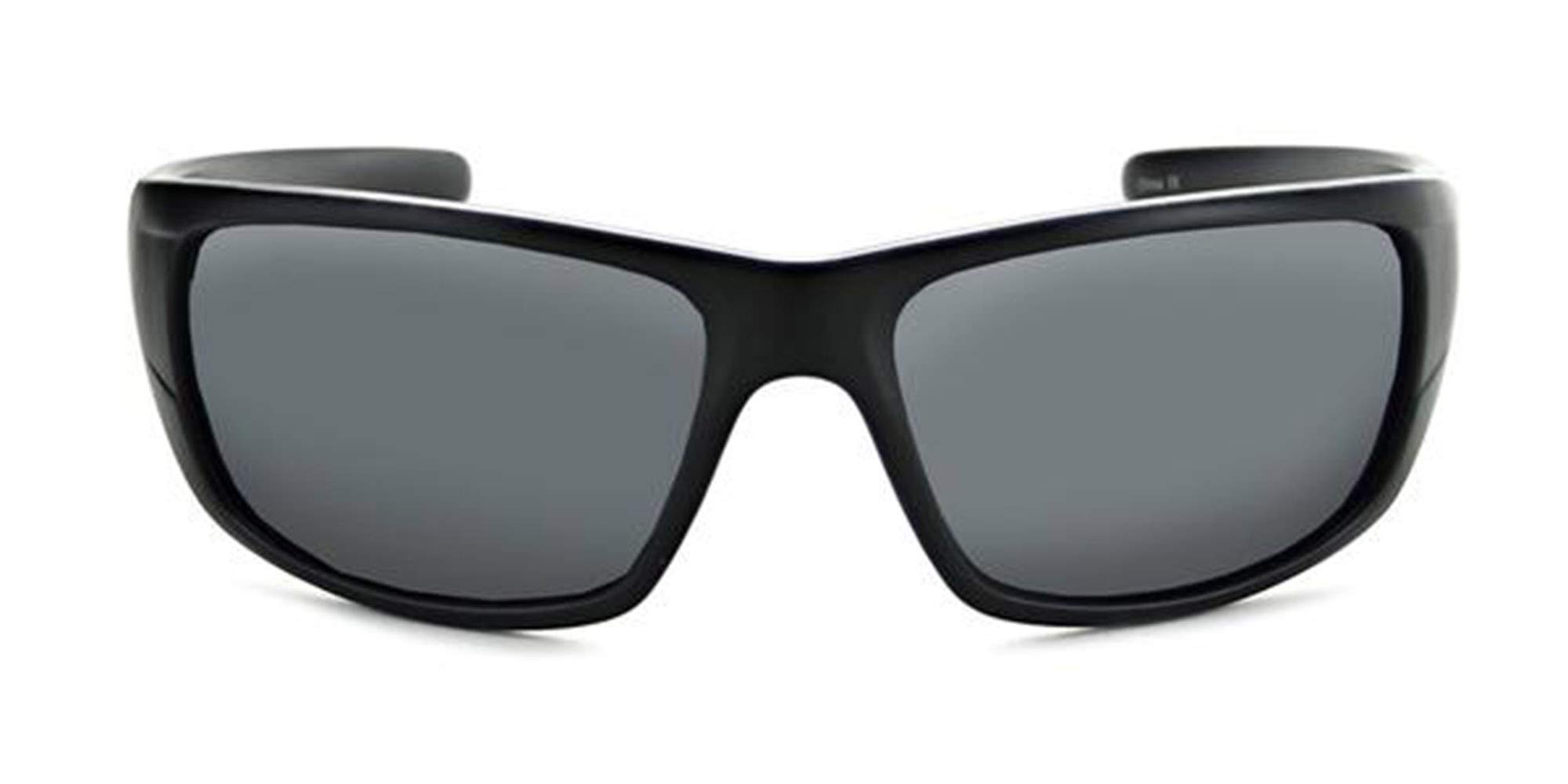 Optic Nerve Polarized Sport Contra Matte Black Frame, Smoke/Silver Lens Sunglasses