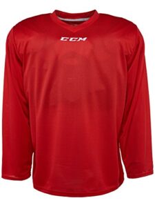 ccm 5000 series hockey practice jersey - junior - red, small/medium