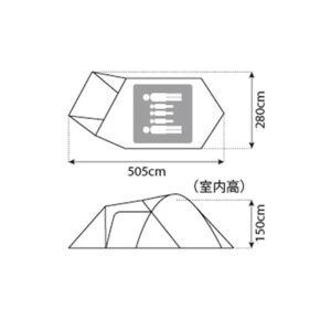 Snow Peak Amenity Dome for 5 Person Camping & Hiking