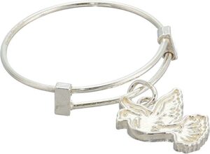 alex and ani women's expandable wire ring dove, sterling silver, adjustable