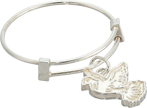 Alex and Ani Women's Expandable Wire Ring Dove, Sterling Silver, Adjustable