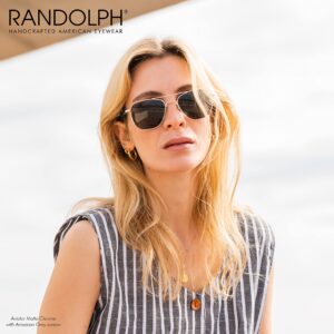 Randolph USA | Gunmetal Classic Aviator Sunglasses for Men or Women 100% UV