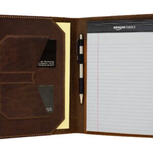 Leather Notepad Holder Legal Junior Notebook Padfolio Holder Business Gift