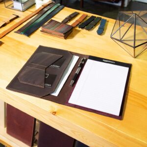 Leather Notepad Holder Legal Junior Notebook Padfolio Holder Business Gift