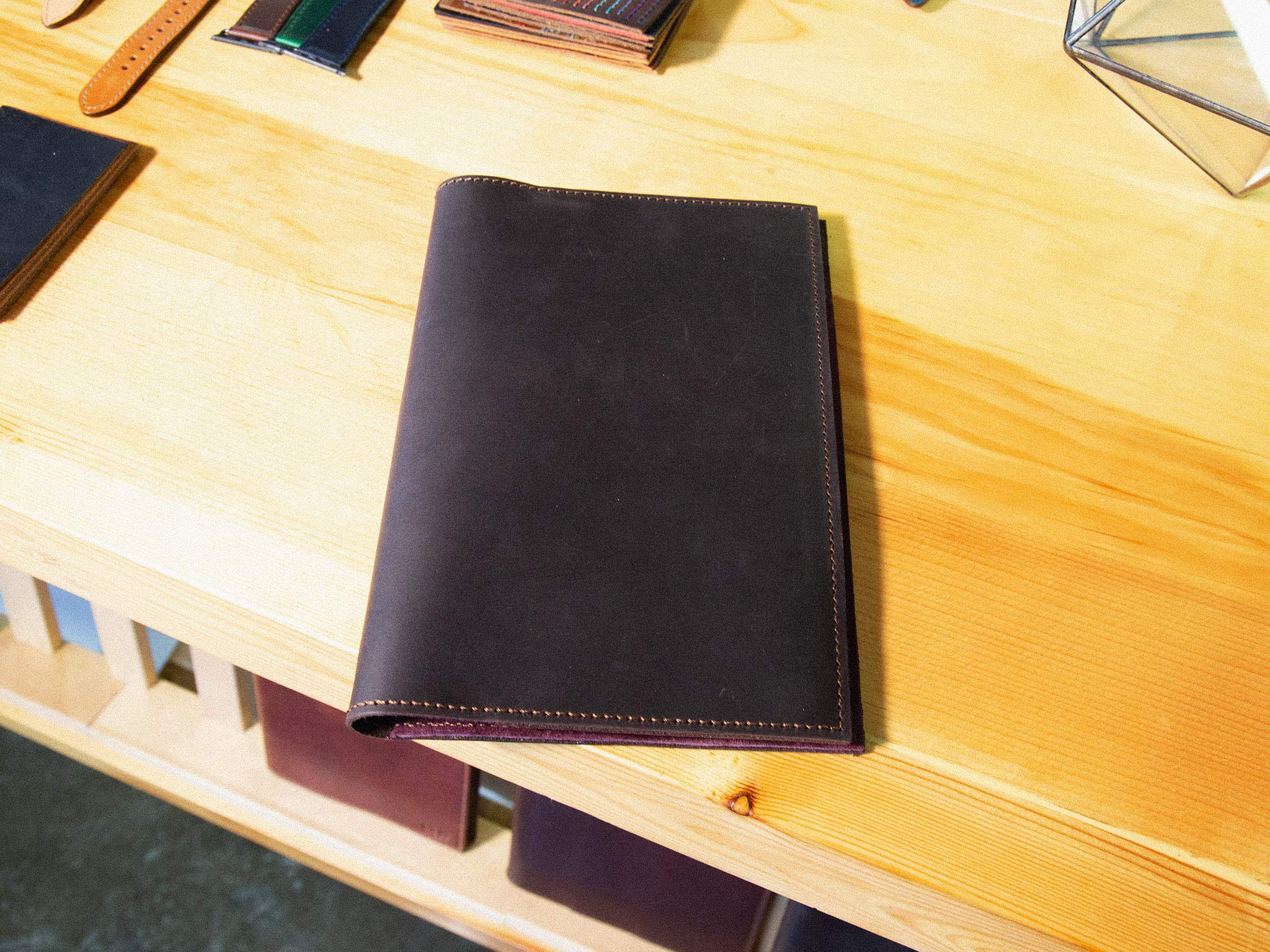 Leather Notepad Holder Legal Junior Notebook Padfolio Holder Business Gift