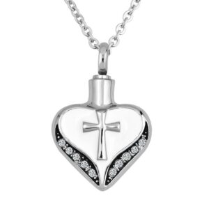 sexymandala urn necklace for ashes love heart reglious cross cremation jewelry waterproof pendant keepsake memorial stainless steel