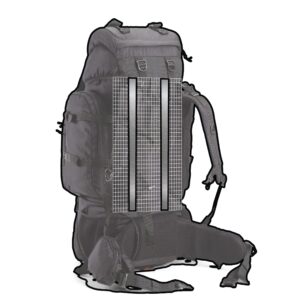 TriPole Colonel 80 Litres Internal Frame Trekking and Hiking Rucksack + Detachable Day Pack, Rain Cover, Black