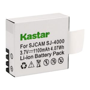 Kastar High Capacity Battery for Eken PG1050 SJCAM SJ4000B & Evolveo Sportcam W7 Evolveo Sportcam W8 QUMOX SJ4000 QUMOX SJ4000 WiFi QUMOX SJ5000 QUMOX SJ5000 WiFi QUMOX SJ6000 SJCAM M10