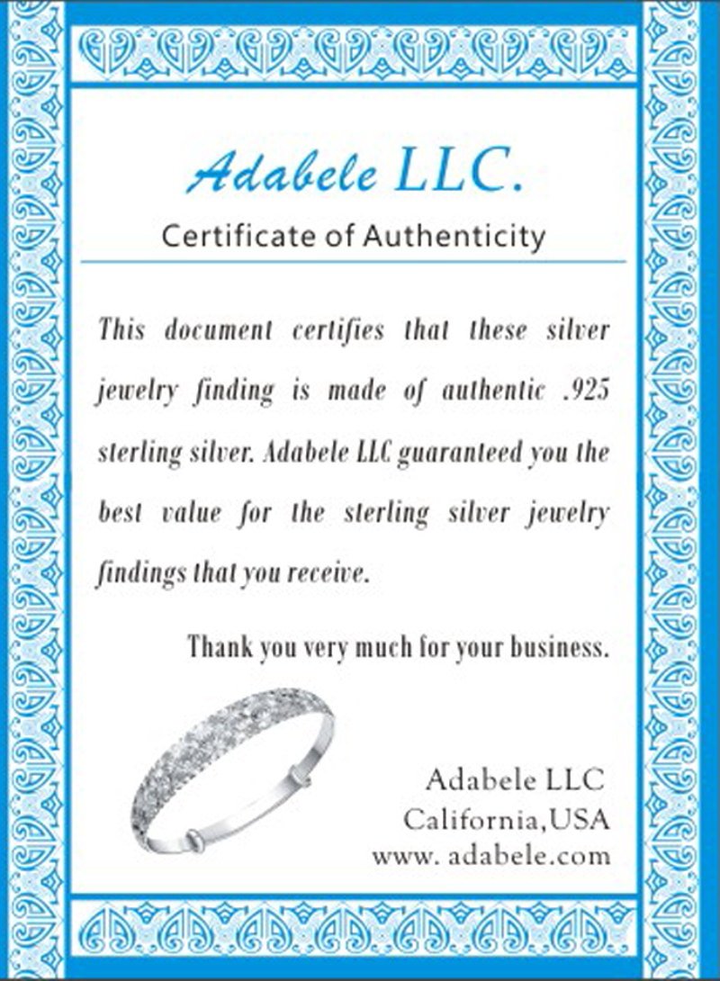 Adabele 2pcs Authentic Solid Sterling Silver Hypoallergenic Jan-Dec Birthstone Bead Charm Swarovski Rhinestone Compatible with Pandora All Bracelet Necklace Women Birthday Gift