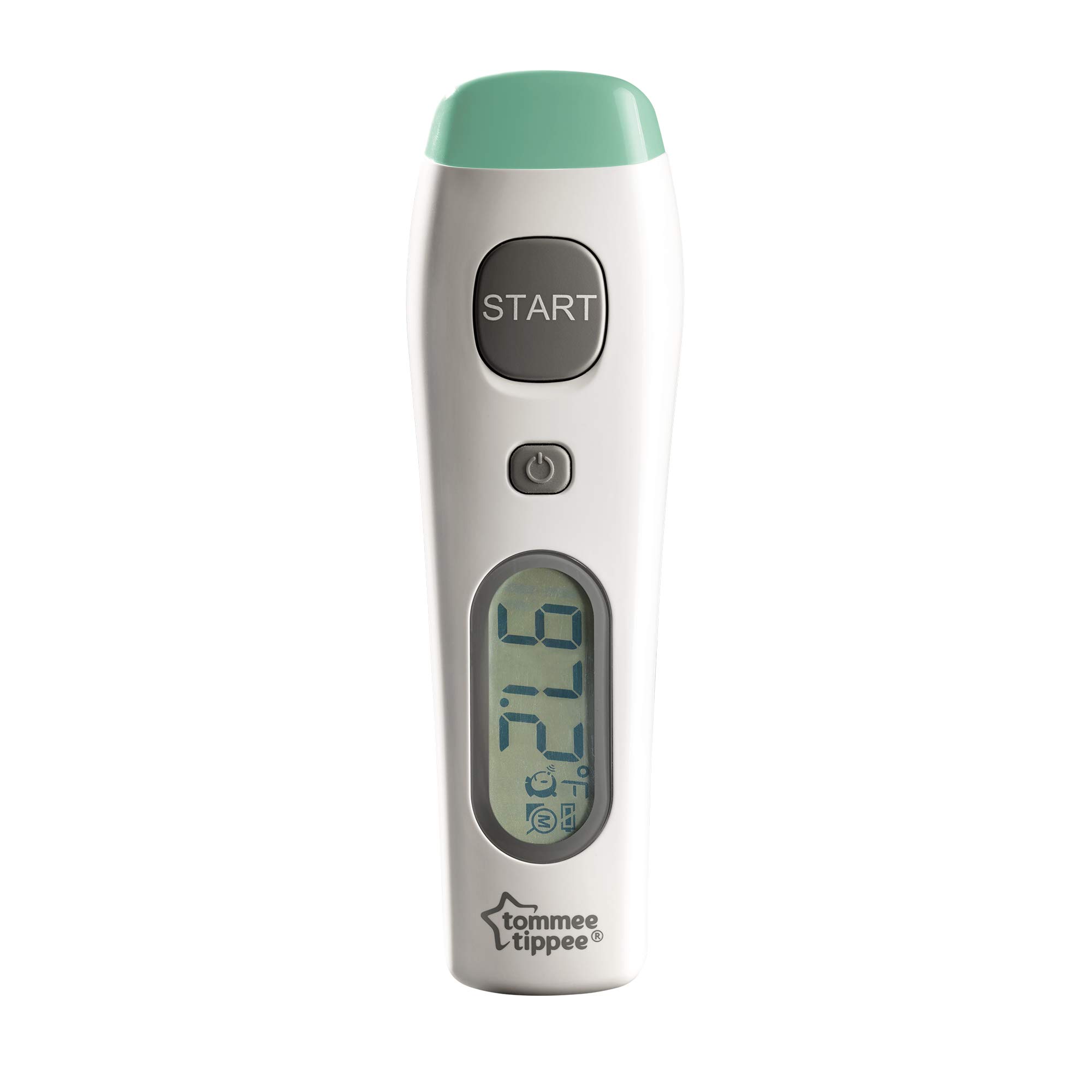 Tommee Tippee Digital No Touch Forehead Thermometer for Baby | Fast 2 Second Results | Fever Indicator | Memory Function