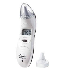 tommee tippee closer to nature digital ear thermometer for babies and adults | 1 second results | large lcd display