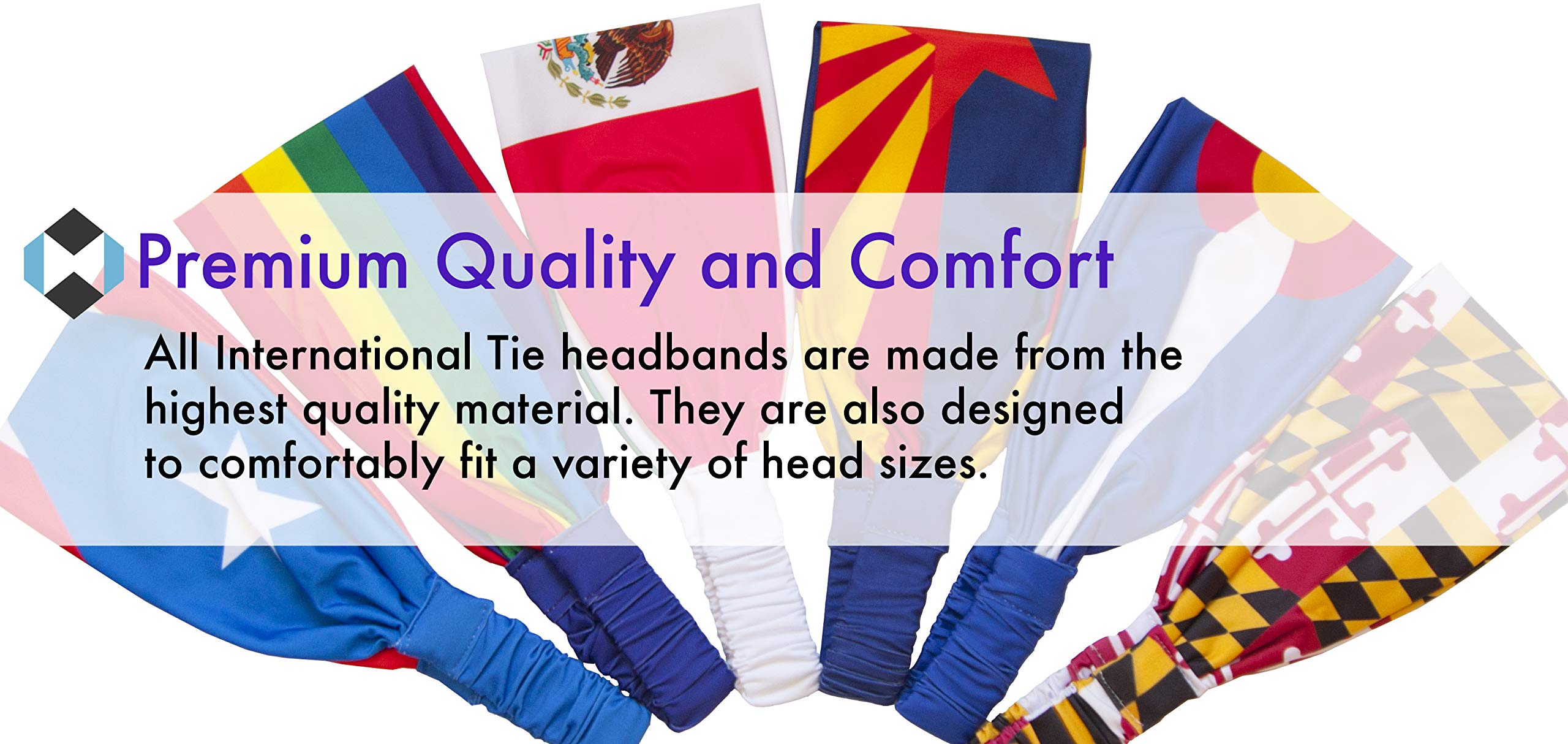 Colorado Flag Headband. Perfect for Yoga Outdoor Activities, Workout Travel Designer Style & Quality