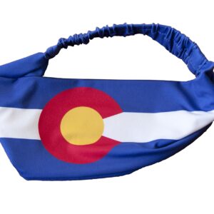 Colorado Flag Headband. Perfect for Yoga Outdoor Activities, Workout Travel Designer Style & Quality