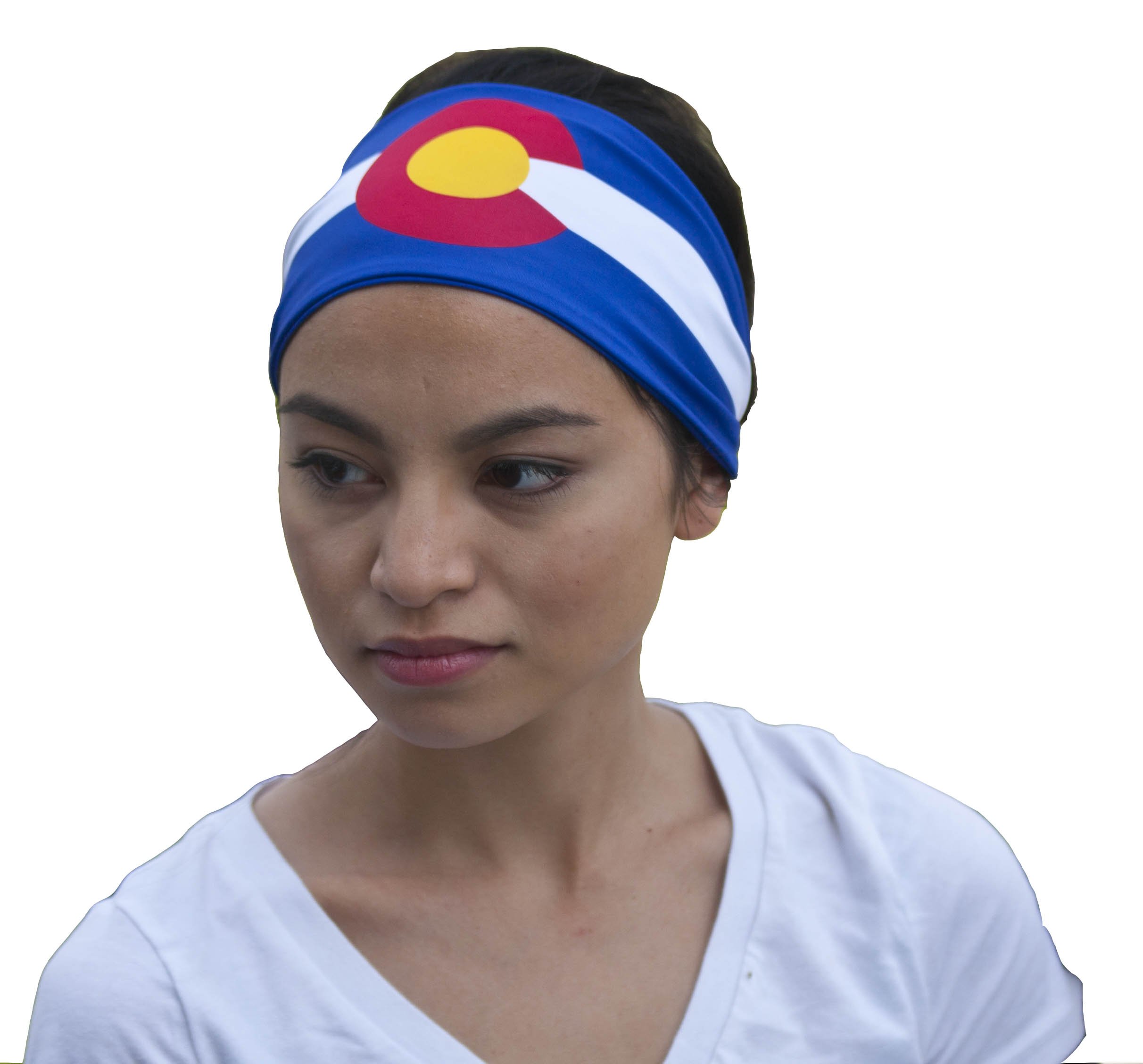 Colorado Flag Headband. Perfect for Yoga Outdoor Activities, Workout Travel Designer Style & Quality