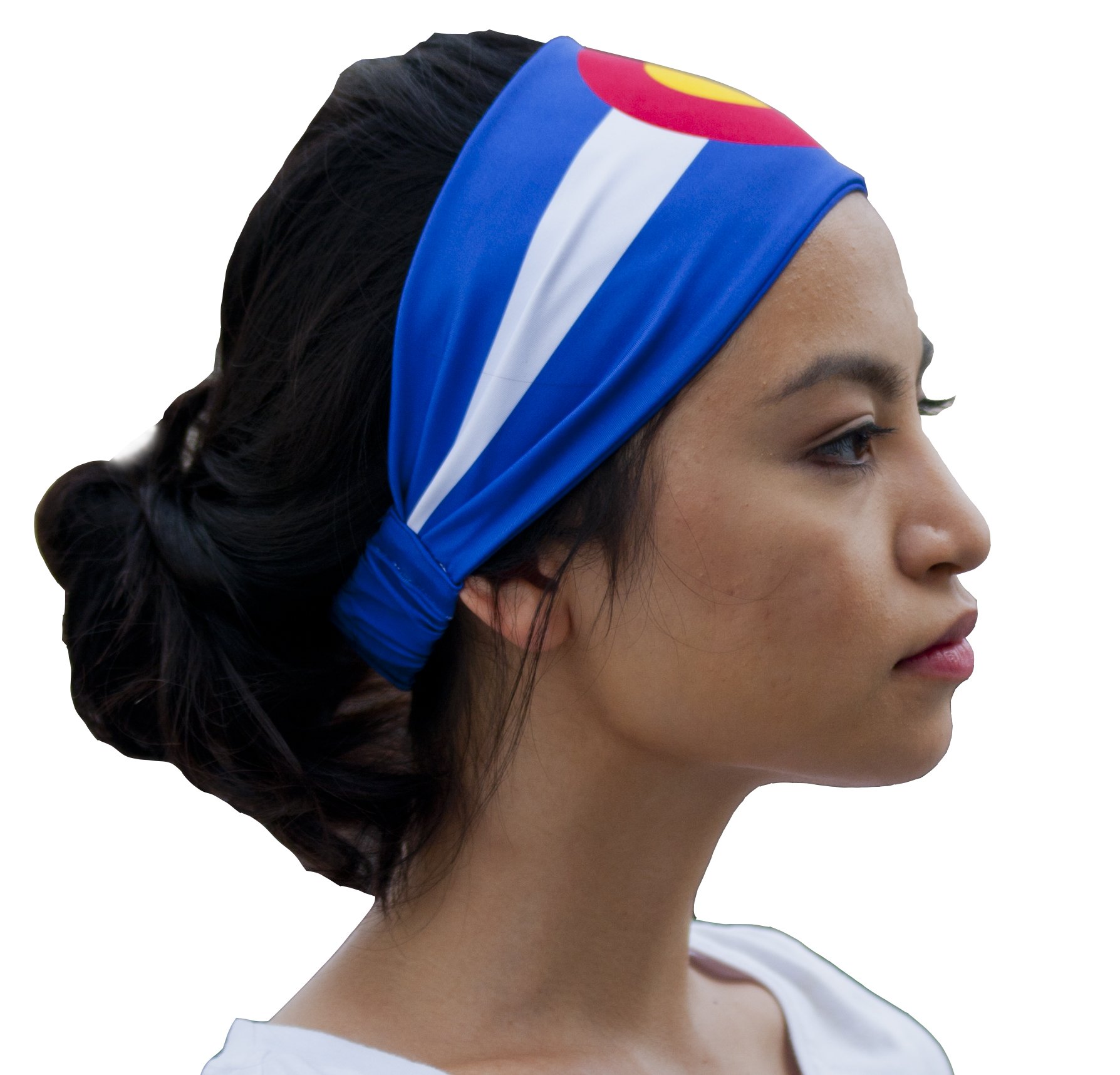 Colorado Flag Headband. Perfect for Yoga Outdoor Activities, Workout Travel Designer Style & Quality