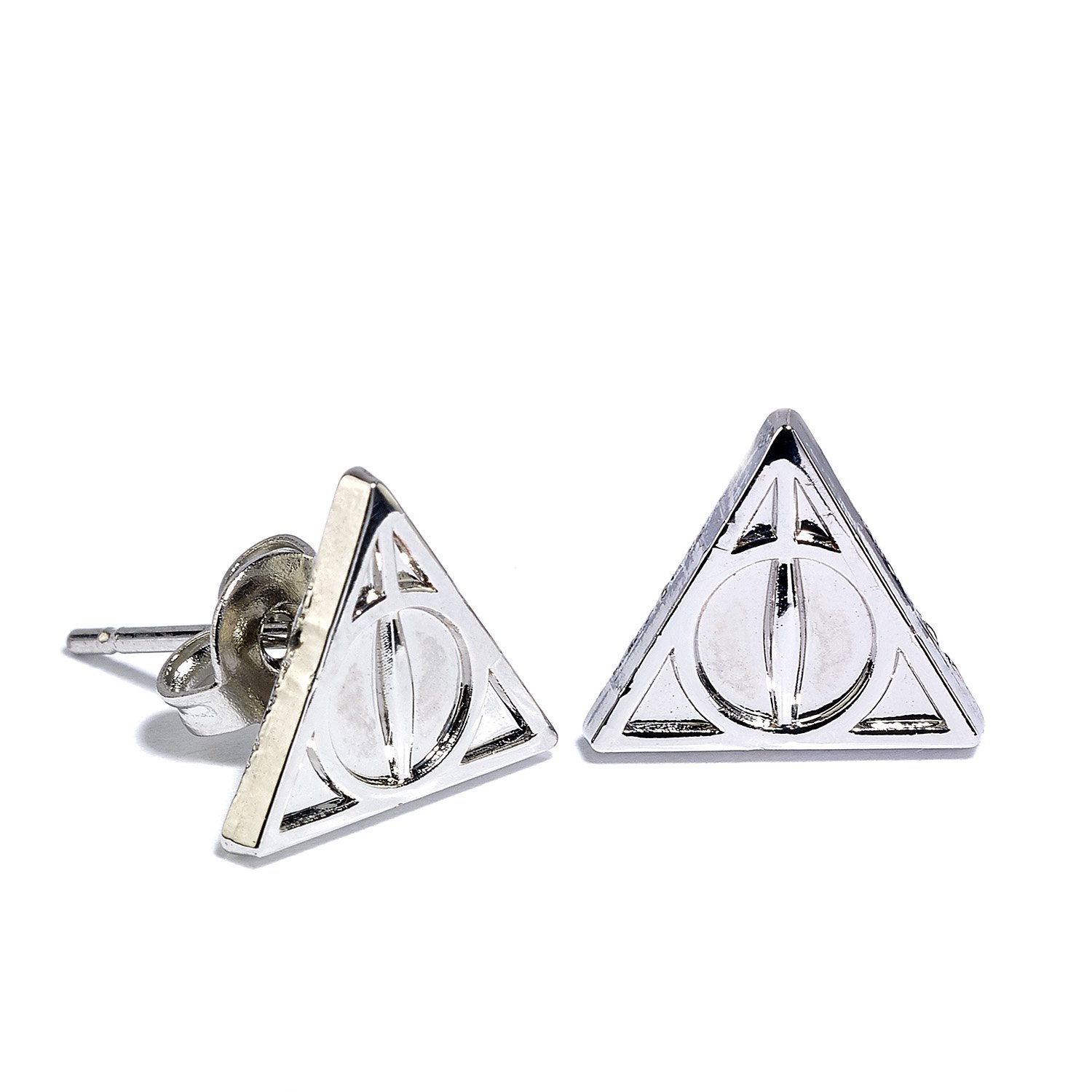 Harry Potter Official Stud Earring Set of 3 - Deathly Hallows/Golden Snitch/Platform 9 3/4